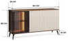 Sideboard Kommode YUKO 154 cm Nussbaum Kaschmir LED Produktbild-Vorschau 4