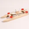 Katamaran Holz Gummimotor Bausatz Kinder Produktbild-Vorschau 5