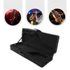 Collage of three circular images showing people playing saxophones, with a black saxophone case below. Podgląd zdjęcia produktu