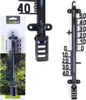 Collage of three images showing different views of a black thermometer. Náhľad obrázku produktu