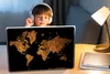 MuchoWow® Laptop Aufkleber Sticker Cover Weltkarte - Produktbild-Vorschau 3