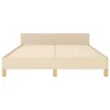 Bettgestell ohne Matratze Creme 140x190 cm Stoff Produktbild-Vorschau 6