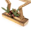 LED-kerststerren van hout, op batterijen, met timer - 52 x Productafbeelding-voorbeeld 3