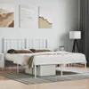 vidaXL Struttura letto con testiera in metallo bianco Anteprima dell’immagine prodotto 2