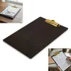 Clipboard drewniany ORZECH podkładka A4 ze ZŁOTYM klipsem Podgląd zdjęcia produktu 1
