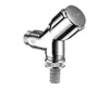 A chrome-plated water valve with a hose connection, shown against a white background. Anteprima dell’immagine prodotto