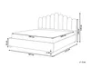 BELIANI Polsterbett Taupe Samtstoff 180 x 200 cm Produktbild-Vorschau 3