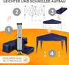 Kronenburg Faltpavillon 2x2m - Wasserfest, UV-Schutz 50+, 0 Produktbild-Vorschau 3
