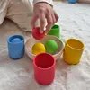 Ulanik Montessori Holzspielzeug "Bälle in Tassen. Produktbild-Vorschau 5