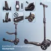 Kinder Roller Kinderscooter Dreiradscooter mit LED Räder, Produktbild-Vorschau 9