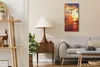 Leinwand Uhr Küche Wohnzimmer Bild 30x60 Gemälde mit Produktbild-Vorschau 3