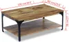 vidaXL Konferenční stolek Mango Wood 100x60x38 cm Náhled obrázku produktu 3