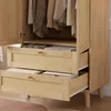 Merax Kleiderschrank mit Rattan-Optik, Kinderschrank mit Produktbild-Vorschau 7