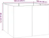 VidaXL 860828, Stal, Kolor rdzy, 1000 mm, 1000 mm, 800 mm Podgląd zdjęcia produktu 7