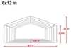 TOOLPORT Lagerzelt 6x12 m Zelthalle Unterstand Weidezelt Produktbild-Vorschau 10