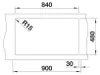 Spüle Blanco ZIA 9 86 x 50 cm vulkangrau 527393 Produktbild-Vorschau 6