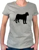 Huuraa Damen T-Shirt Panther Silhouette XS Sport Grey Bio Produktbild-Vorschau 1