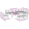 Möbel 11-tlg. Garten-Sofagarnitur Wachsbraun Massivholz Produktbild-Vorschau 9