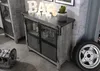 MASSIVMOEBEL24 Sideboard Mango 100x40x90 grau lackiert Produktbild-Vorschau 1