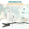 Catena luminosa a LED 25 m con 50 candele bianche calde e Anteprima dell’immagine prodotto 8