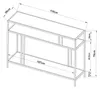 Konsolentisch ’Kumlinge’ Metall 78 x 110 x 30 cm Schwarz Produktbild-Vorschau 7