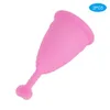 2Pcs Silikonový menstruační pohár Ženy Ženský hygienický Náhled obrázku produktu 3