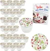 A set of glass jars with strawberry-themed lids and a recipe book. Voir les images du produit