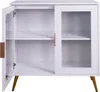 Sideboard 80x40x85CM Weiss Modern Aufbewahrungsschrank Mit Produktbild-Vorschau 1