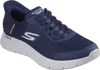 A single blue Skechers GO WALK FLEX sneaker is shown from a side-angle on a white background. Voir les images du produit