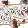 Kleurplaat tafelkleed Kerstmis, 183 x 86 cm, knutselposter, Productafbeelding-voorbeeld 1