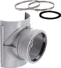 A plumbing fitting with accessories on a white background. Anteprima dell’immagine prodotto