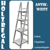 Regal Leiterregal Holz Wandregal Bücherregal für Küche Produktbild-Vorschau 3
