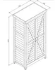 Outgarden Weiß 120 x 80 x 40 cm Gartengeräteschrank, Produktbild-Vorschau 2