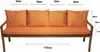 Cuscini per panchina da giardino Arancione| Seduta 170x50x7 Anteprima dell’immagine prodotto 3