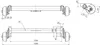 AL-KO Gebremste Achse 1350 kg 1260 mm für schwere Anhänger Produktbild-Vorschau 2