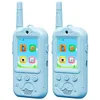 Two blue walkie-talkies are shown side-by-side against a white background. Produktbild-Vorschau