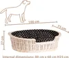 Hundekorb aus Weide oval 100X75 H27 CM Produktbild-Vorschau 1