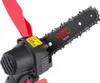 A close-up shot of a black and red electric chainsaw. Náhled obrázku produktu
