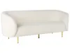 BELIANI Sofa trzyosobowa biała boucle w stylu glam retro Podgląd zdjęcia produktu 5