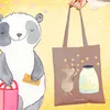 Mr. & Mrs. Panda Jutebeutel Maus Sterne - Braun Pastell - Produktbild-Vorschau 2