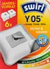 Swirl Y 05 - 6er Pack EcoPor Staubsaugerbeutel Vorratspack Produktbild-Vorschau 1