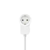 A white electrical plug adapter with a cable, isolated on a white background. Anteprima dell’immagine prodotto