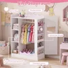COSTWAY Kinderkast, kinderkledingkast met 2 Productafbeelding-voorbeeld 5