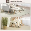 HOMCOM Repose pied salon ottoman pouf salon tabouret de Voir les images du produit 4