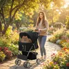 PawHut – skládací kočárek pro psy a kočky do 10 kg s Náhled obrázku produktu 2