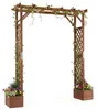 COSTWAY Rosenbogen mit 2 Blumenkästen, Gartenbogen 208 x 55 Produktbild-Vorschau 1
