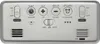 The back panel of a silver digital alarm clock with various buttons and indicators. Anteprima dell’immagine prodotto