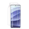 A product shot of two screen protectors laid over a smartphone. Produktbild-Vorschau