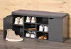 KESPER Armoire à chaussures grise avec coussin d'assise - Voir les images du produit 2