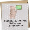 Mr. & Mrs. Panda Glückwunschkarte Nachhilfelehrerin Mathe Produktbild-Vorschau 1